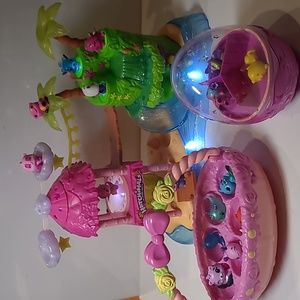 Hatchimals basket & tropical party set and egg nest & hatchimals
